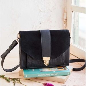 Sezane Leather Tiger Crossbody Bag